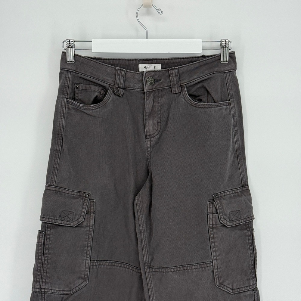 Garage Y2K Gray Cargo Pants Utility Pocket Low‎ Rise Size 01 - Picture 3 of 7